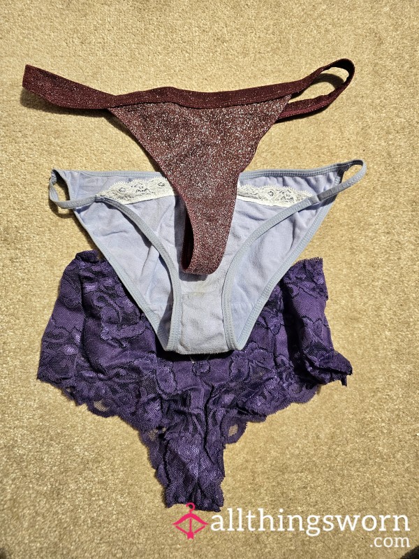 Custom Wear Purple Thong Or Panties, You Choose