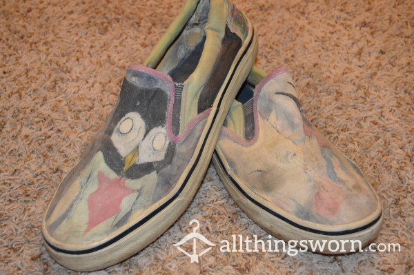 Custom-made In Flames Well-worn Flats