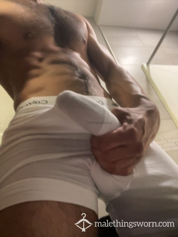 Custom White Calvin Klein Boxer Briefs