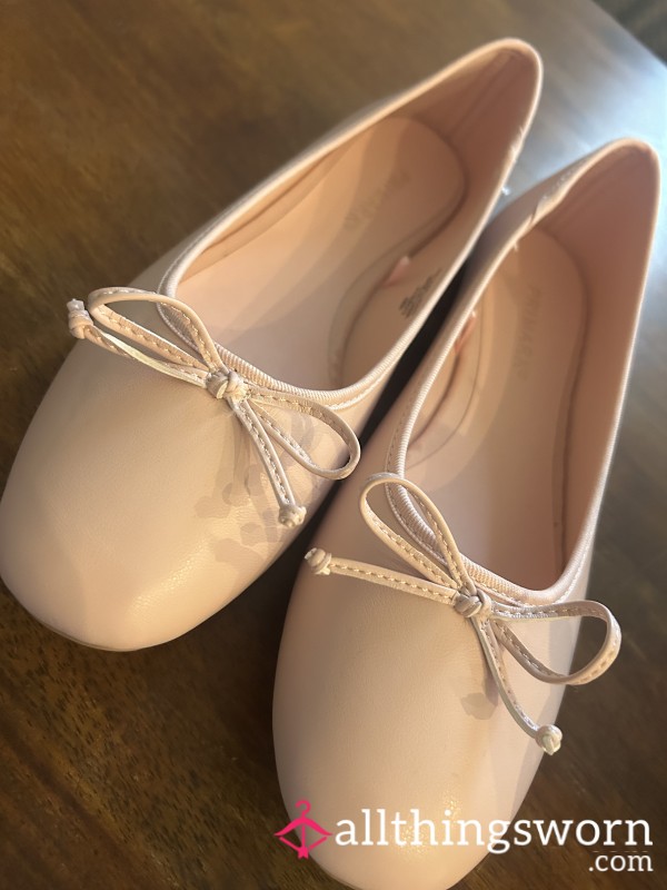 Custom Work Pink Ballet Flats