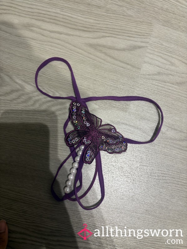 💜✨ Custom Worn Bu*terfly Thong ✨💜