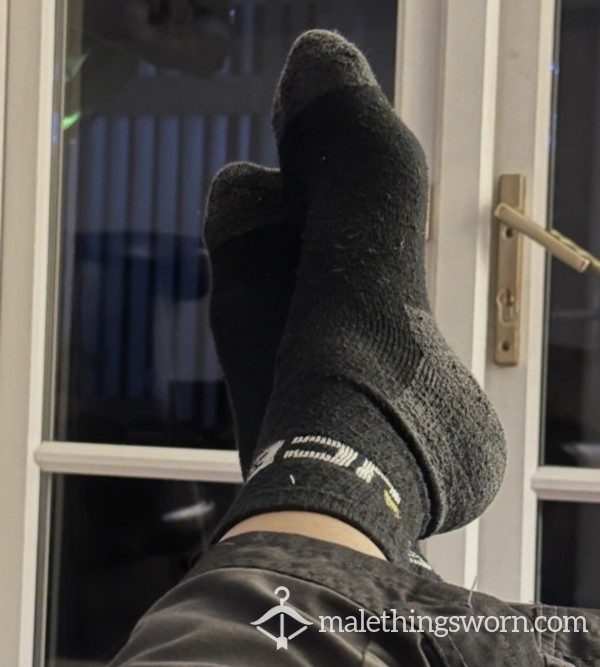 Custom Worn Hot Work Socks From A Straight Alpha Male