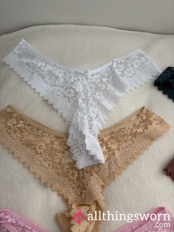 Goddess’s Custom Worn Lacey Thongs