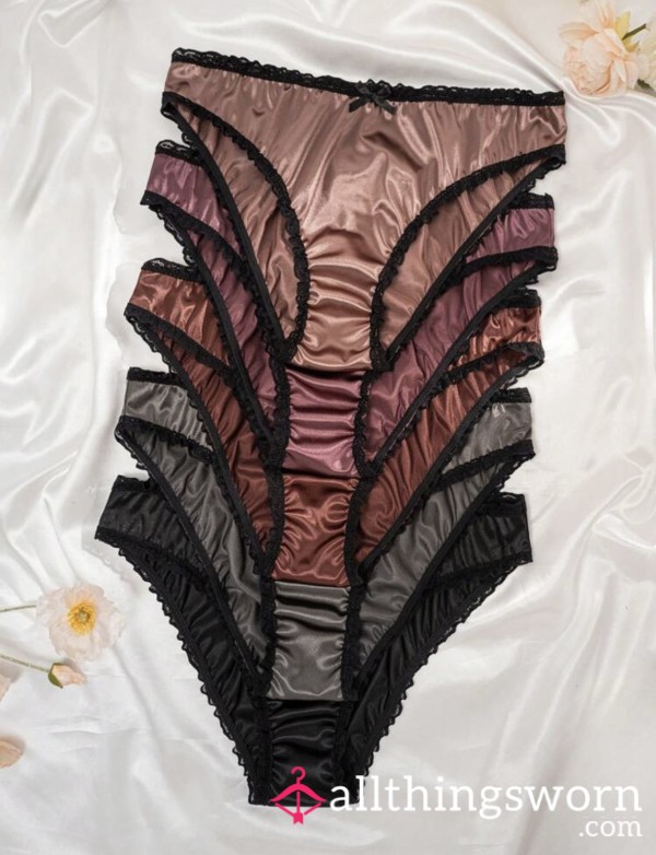 Custom Worn Satin Panties – Soft, S**y & Personalised Just For You
