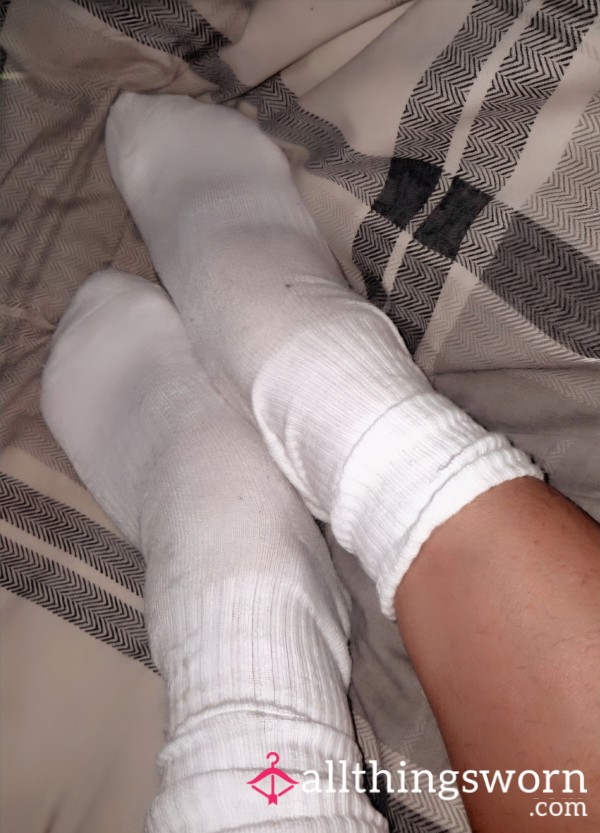 Custom Worn White Crew Socks Just For You 🧦💭