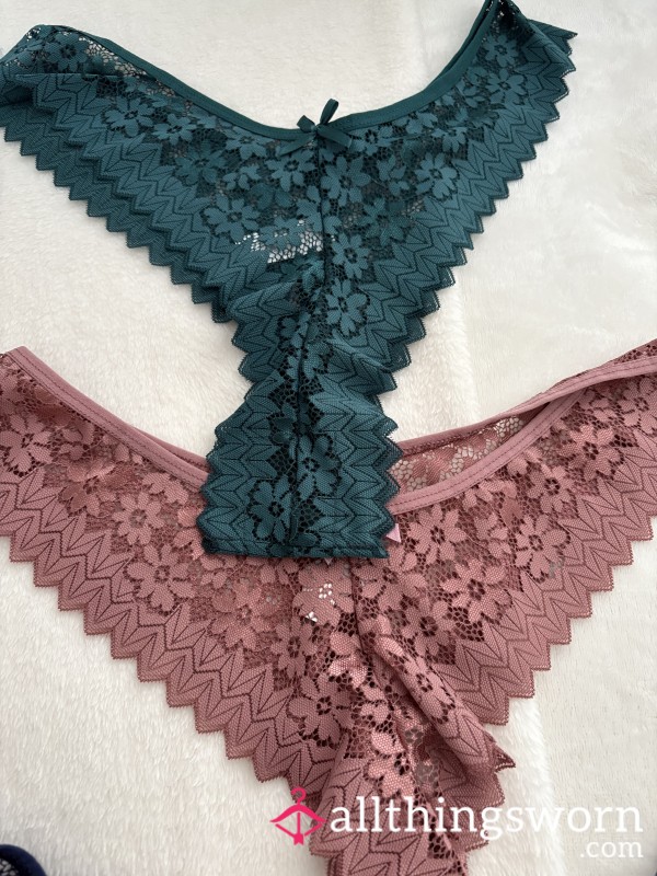 Goddess’s Custom Worn Thongs Lacey
