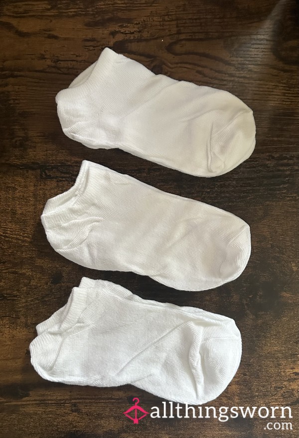 Customwear White WW Ankle Socks