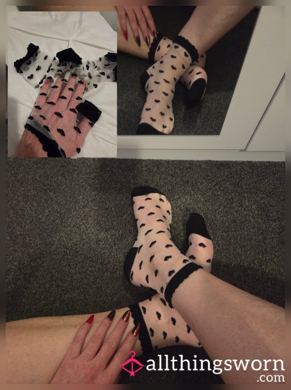 Cute AF Nylon Socks Worn 48 Hours