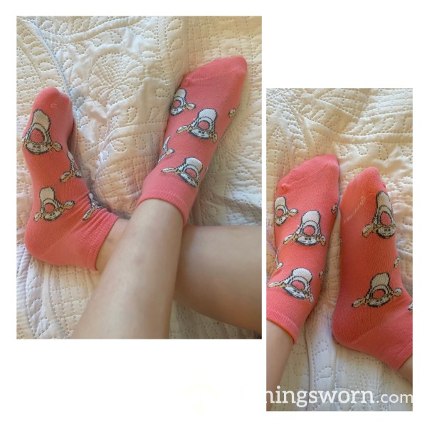 Cute Ankle Socks | Pink Socks | Smelly And Scented | Tigger Winnie The P**h | Cute And Sweet