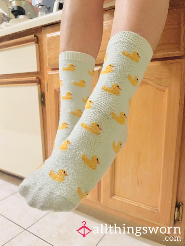 Cute Baby Blue Duck Socks