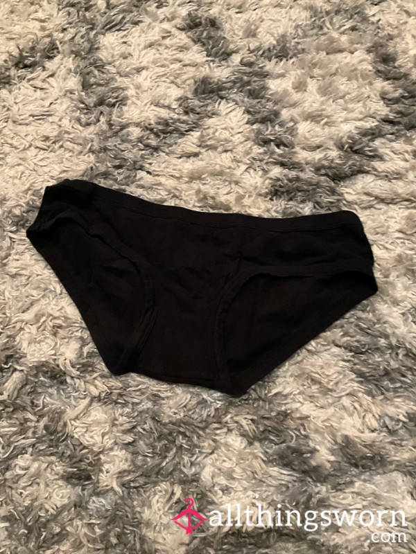Cute Basic Black Panties That I Wear Only In Bed