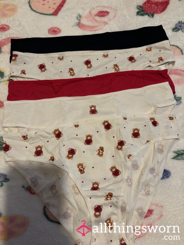 Cute Bear Print Full B*m Panties