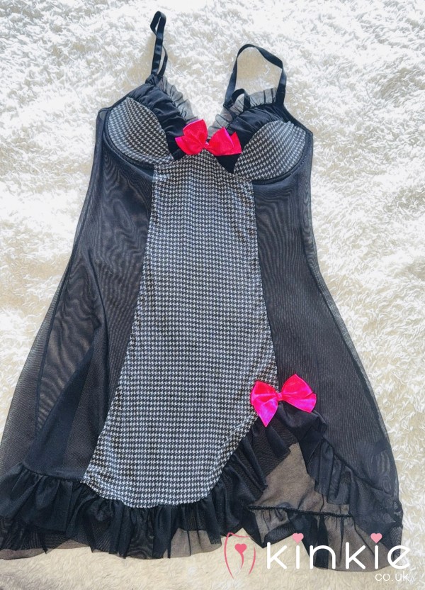 Cute Black And Pink Babydoll