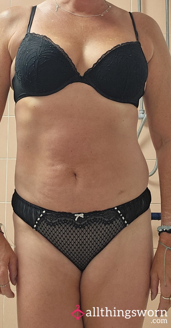 Cute Black Mesh Panties