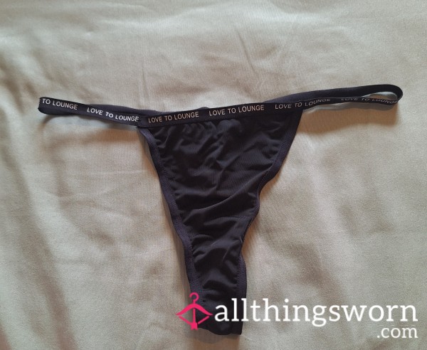 Cute Black Thong