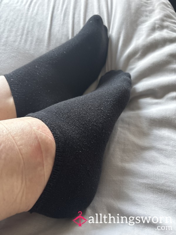 Cute Black Trainer Socks