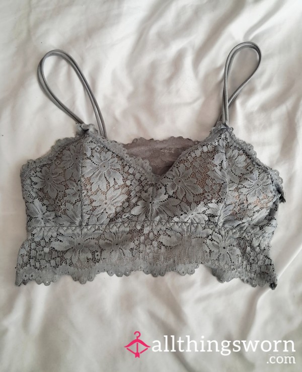 Cute Blue Bra - Small - Worn 48 Hours