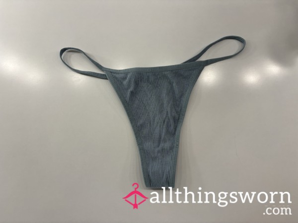 Cute Blue Cotton Thong