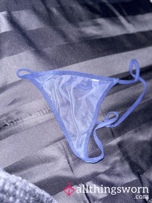 Cute Blue G-string Needs A New Home After I’m Done Playing In Them 🙂‍↕️