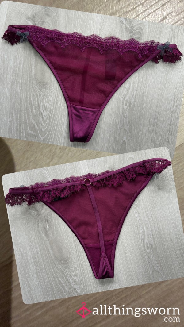 Cute Burgundy G-String M&S