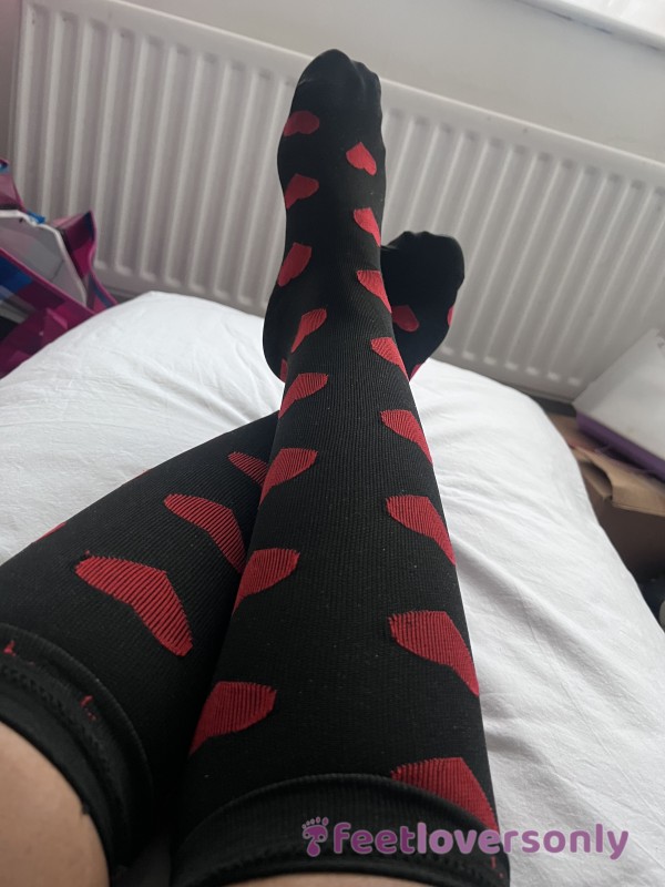 Cute Compression Knee Hi Socks 🧦
