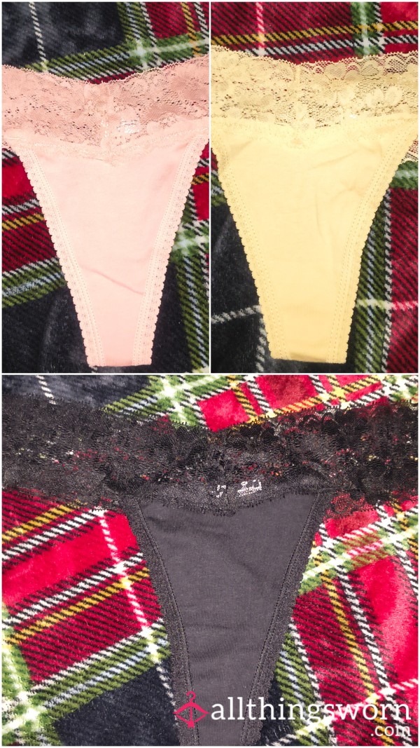 Cute Cotton Thongs