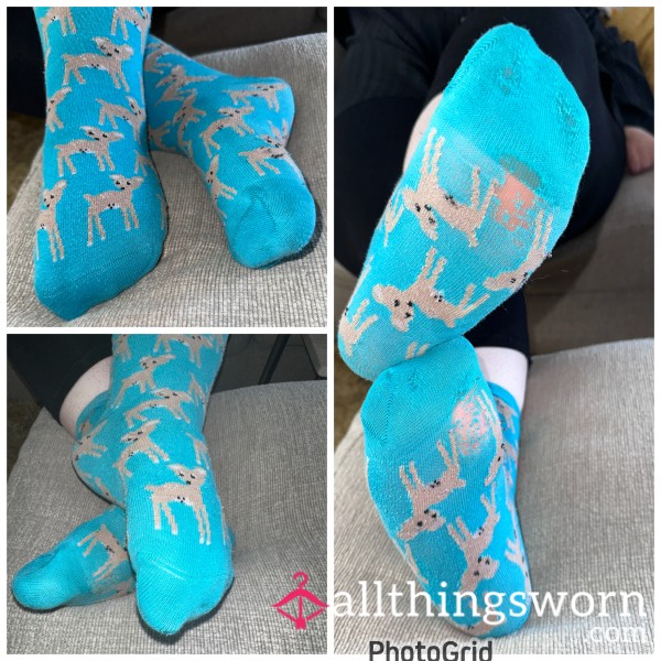Cute Deer Holey Smelly Socks