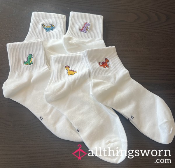 Cute Dinosaur Socks - Book For Wears!