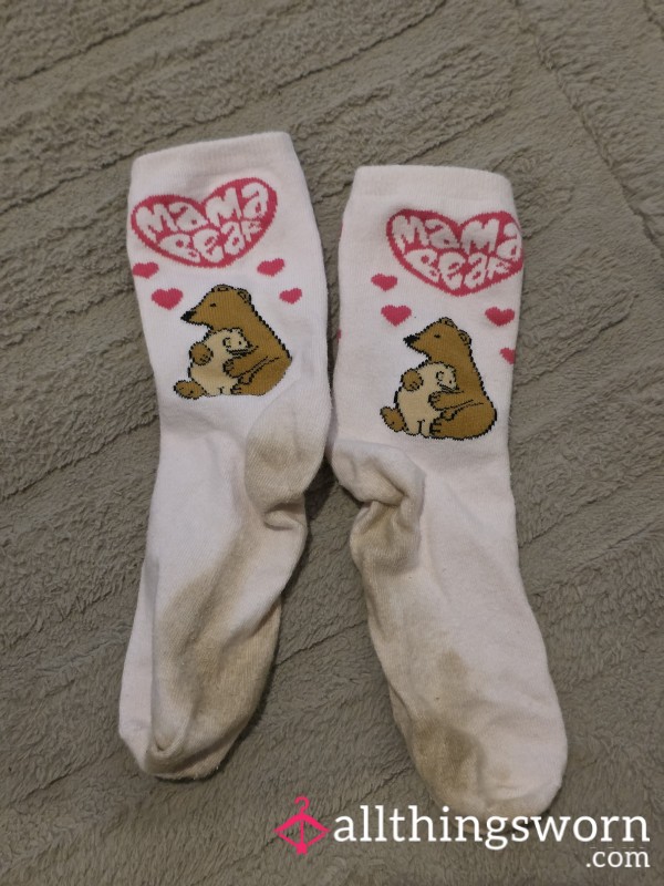 Cute Dirty Bear Socks.