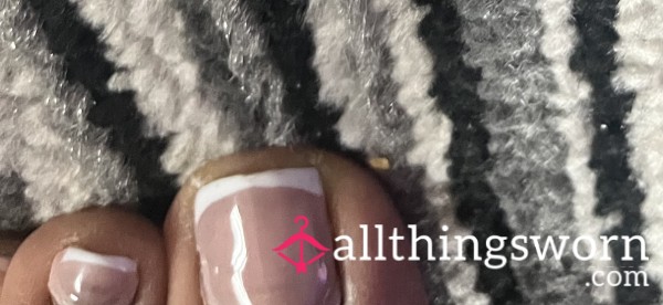Cute French Tip Toes