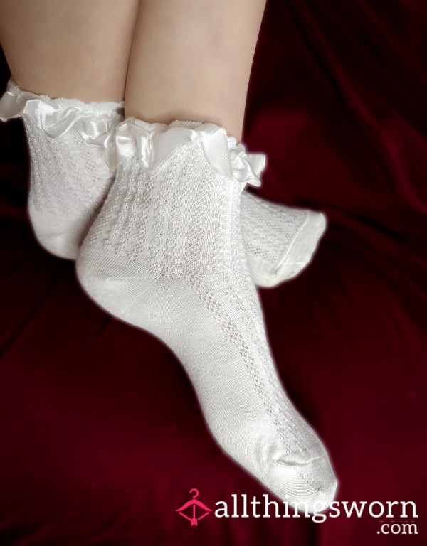 Cute Frilly White Socks