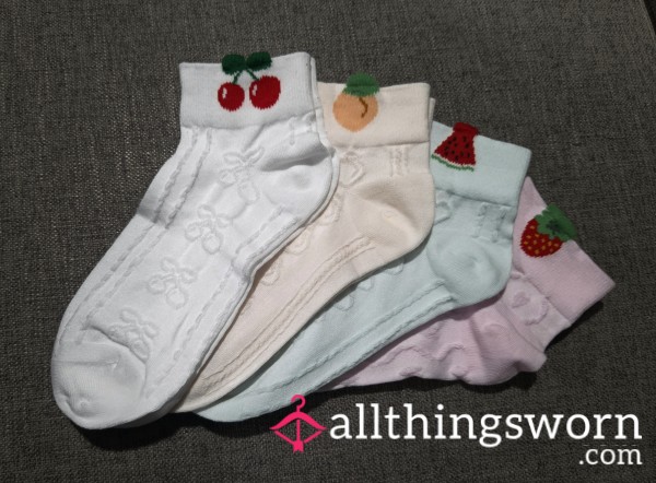 Cute Fruit Socks Bundle 🍓🍒🍉🍑 | Pick Your Set