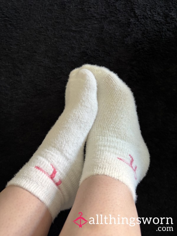 Cute Girly Fluffy Socks Worn