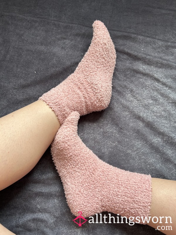 Cute Girly Pink Fluffy Socks