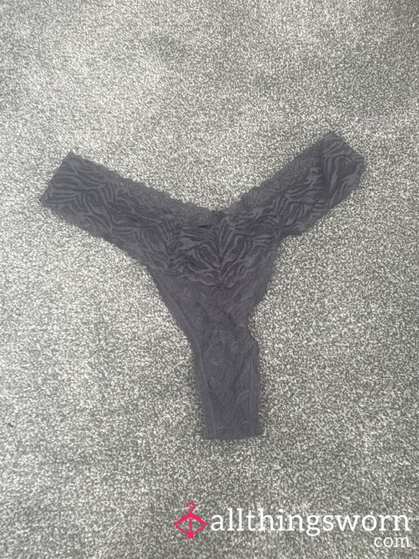 Cute Grey Zebra Print Thong💓