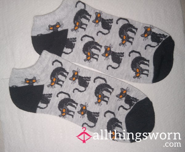 Cute 🎃 Halloween 🦇 Cat Ankle Socks