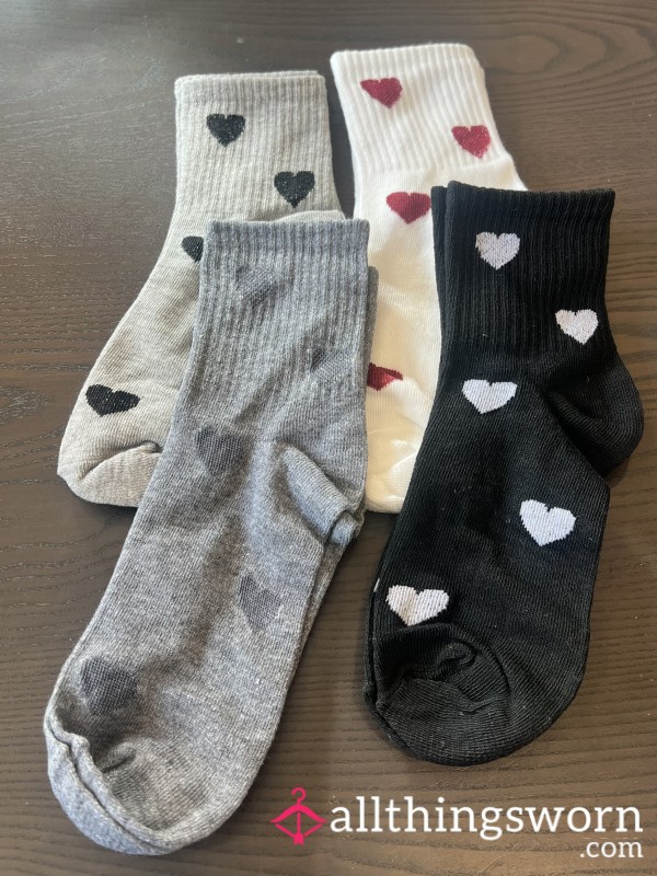 Cute Heart Socks - Book For Wears!