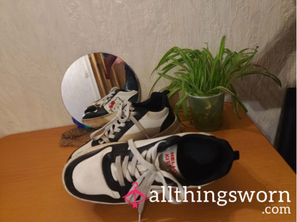 Cute Hello Kitty Sneakers Worn Everyday For More Than A Year