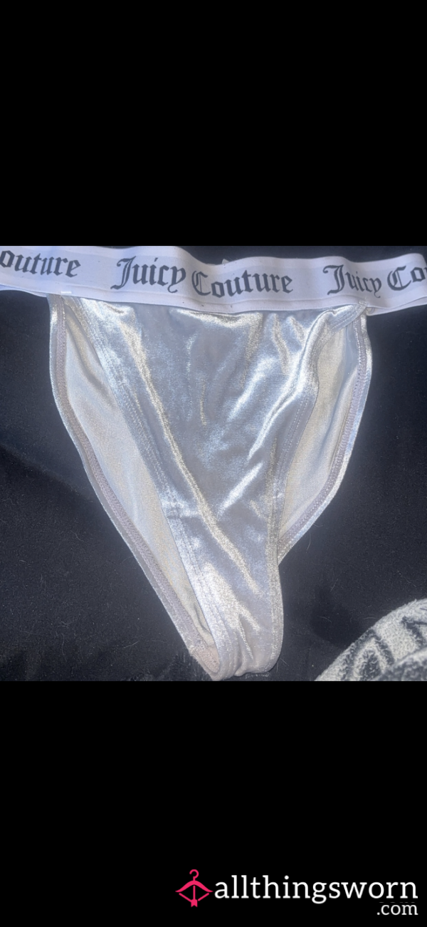 White Juicy Couture Knickers – Cheeky Fit, Soft & Strongly Scented 🤍✨
