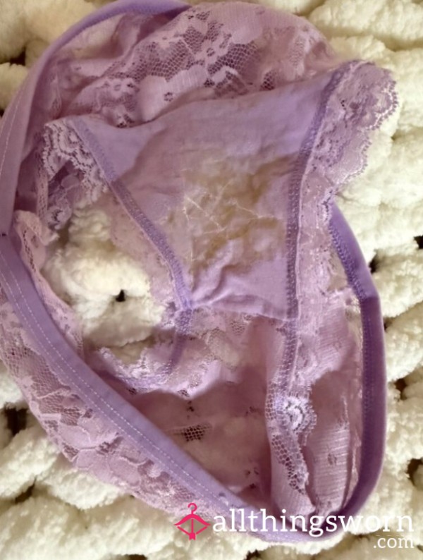 CUTE LACE SMELLY PURPLE PANTIES