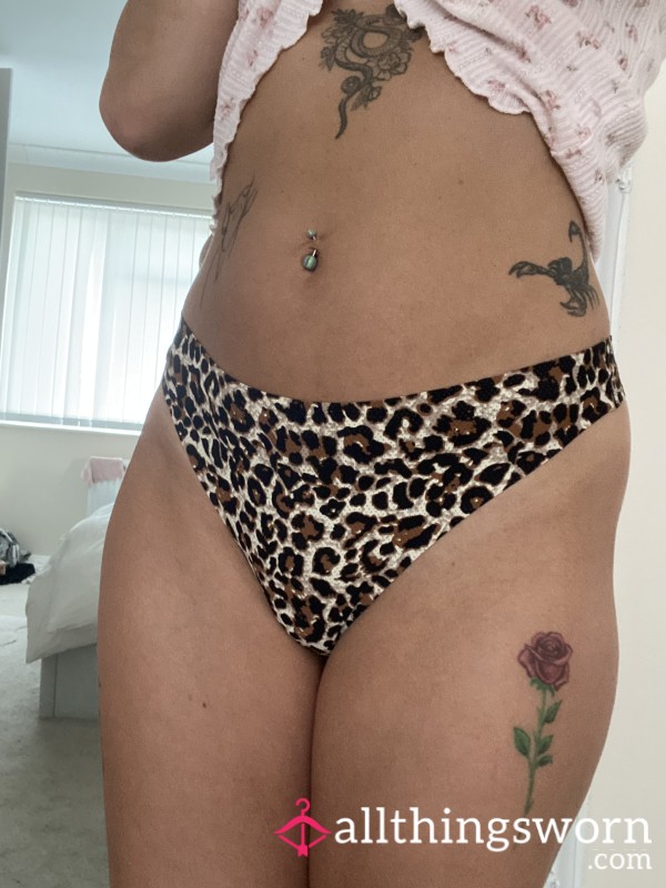 Cute Leopard Print Thong