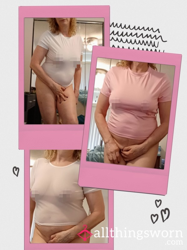 Cute Little Crop Tops In Pink Or White