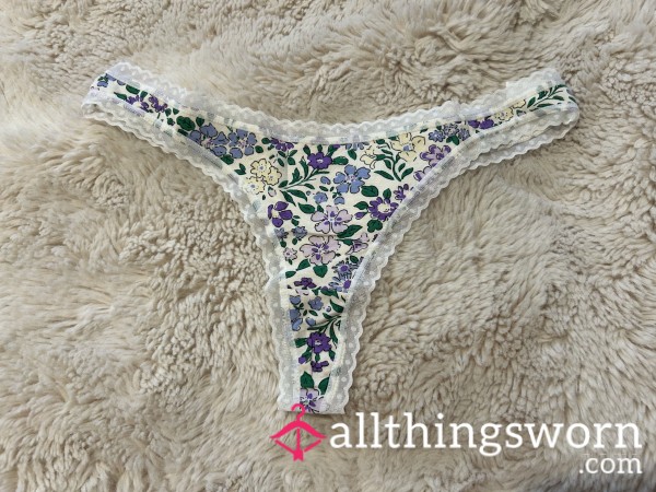 Cute Little Flor*l Panties, Worn For You On Request 💋