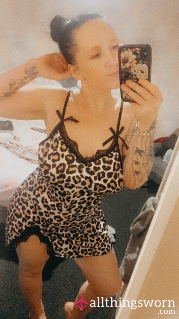 Cute Little Leopard Print Nighty