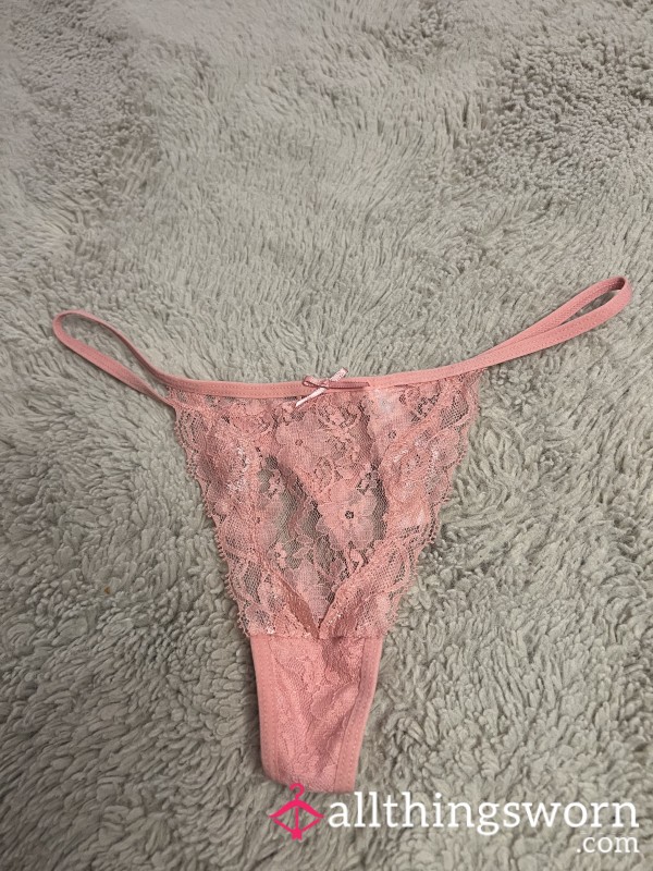 Cute Little Pink G String 1 Day Worn