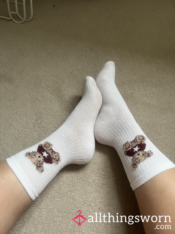 Cute Little Teddy Socks, 1 Day Wear