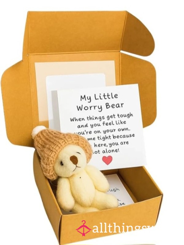 Cute Little Worry Bear Worn Close To Me Near To A Body Part Of Your Choice