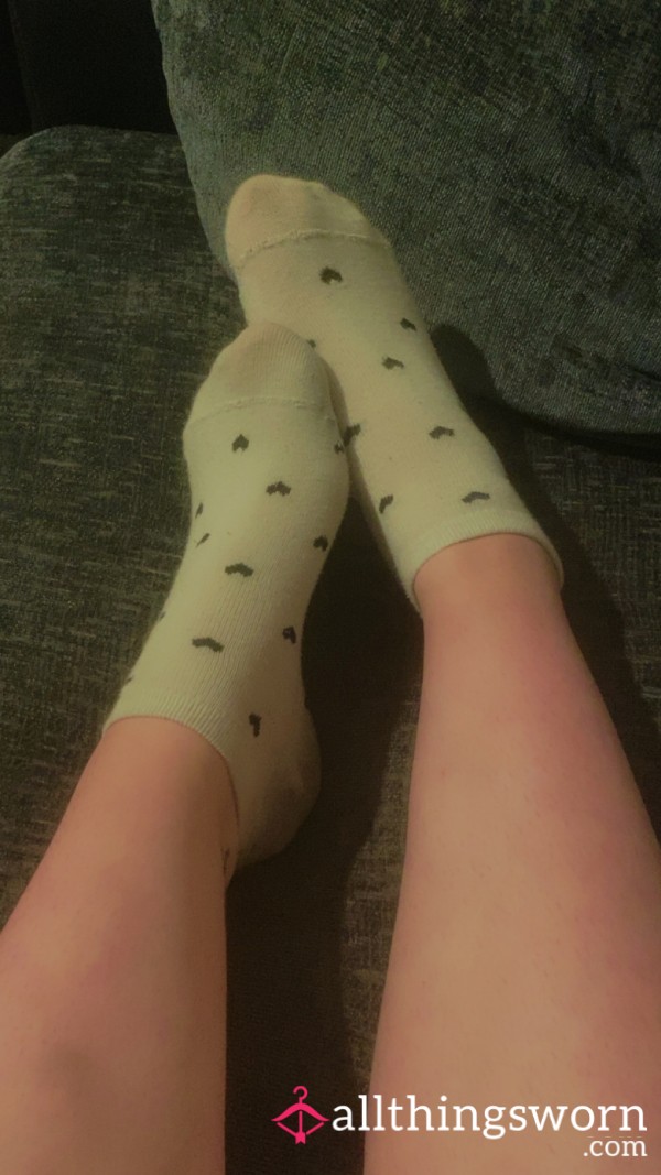 Cute Love Heart Socks🖤🤍