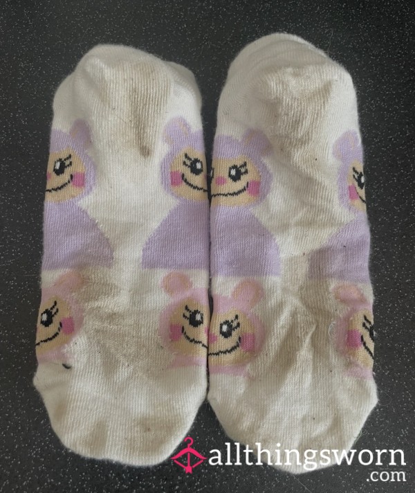 🎀Cute Low Rise Worn Labubu Socks