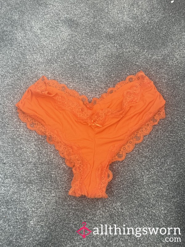 Cute Orange Cheeky Briefs🍑